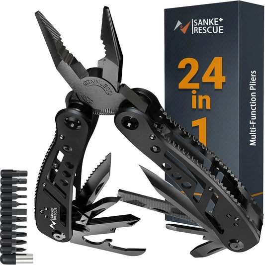 Professional Survival Multitool Set for Camping and Hunting 24-in-1